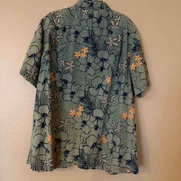 Croft & Barrow Green and Orange Casual Button Down Shirt XL - Picture 2 of 9